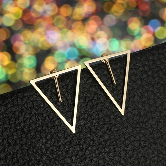 NEW!💙💎TRIANGLES! MINIMALIST MODERN!💎💙GOLDEN! - Picture 5 of 8